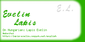 evelin lapis business card